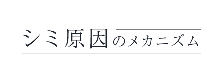 シミ原因のメカニズム