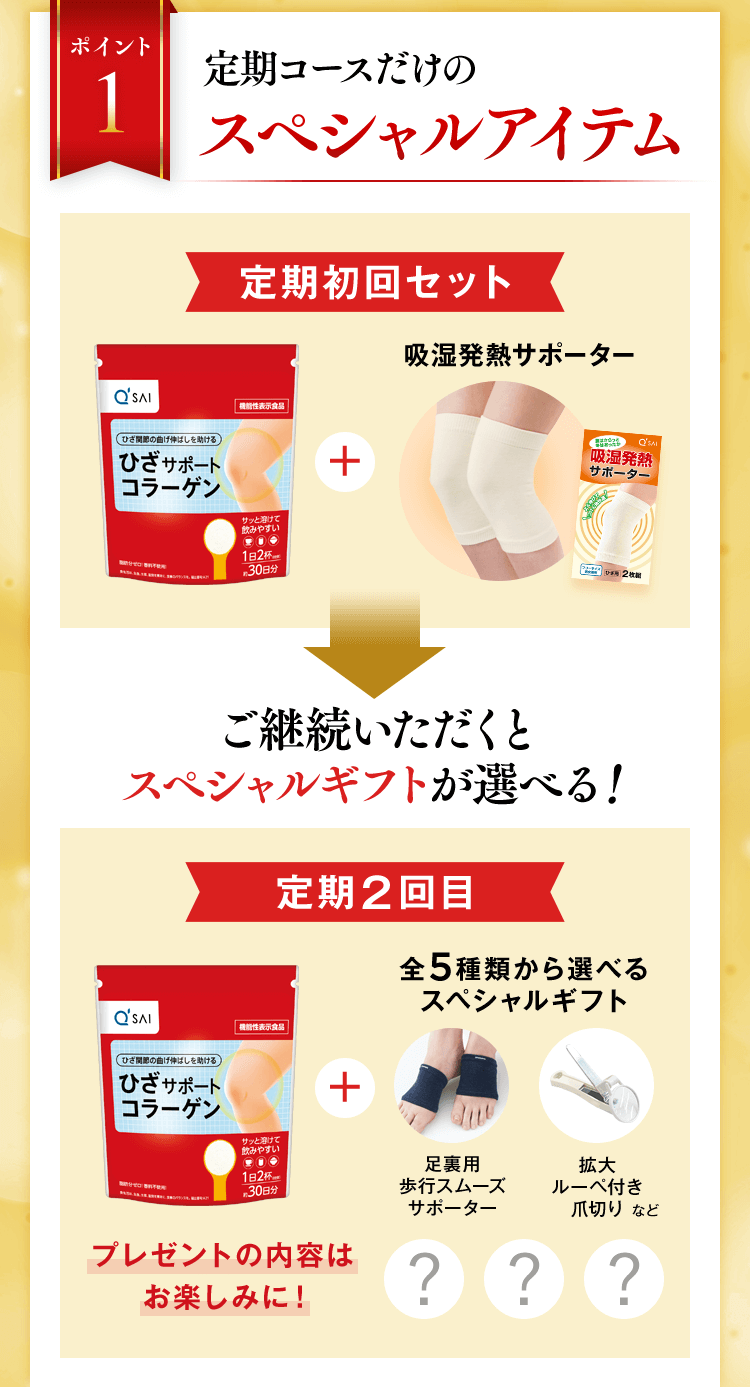 定期コースだけのスペシャルアイテム