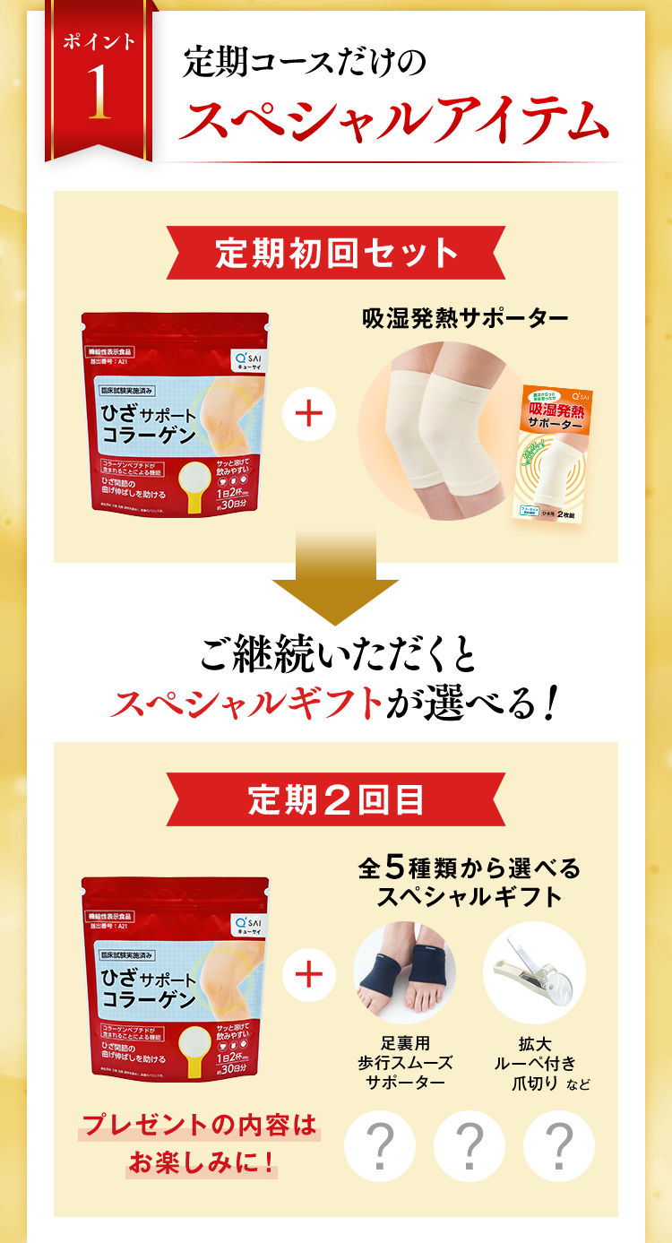 定期コースだけのスペシャルアイテム
