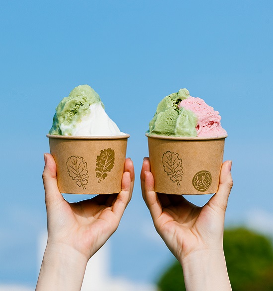 ジェラート（ケール・ラズベリー・バニラ）