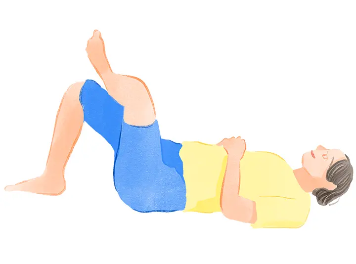 寝たままストレッチ