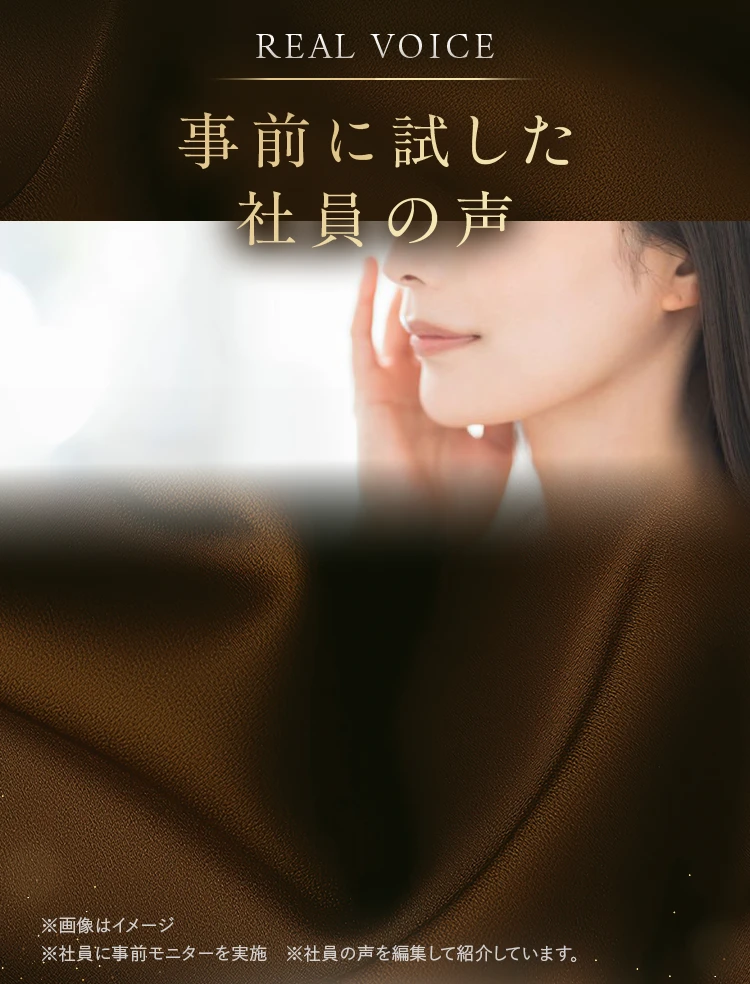 REAL VOICE 事前に試した社員の声