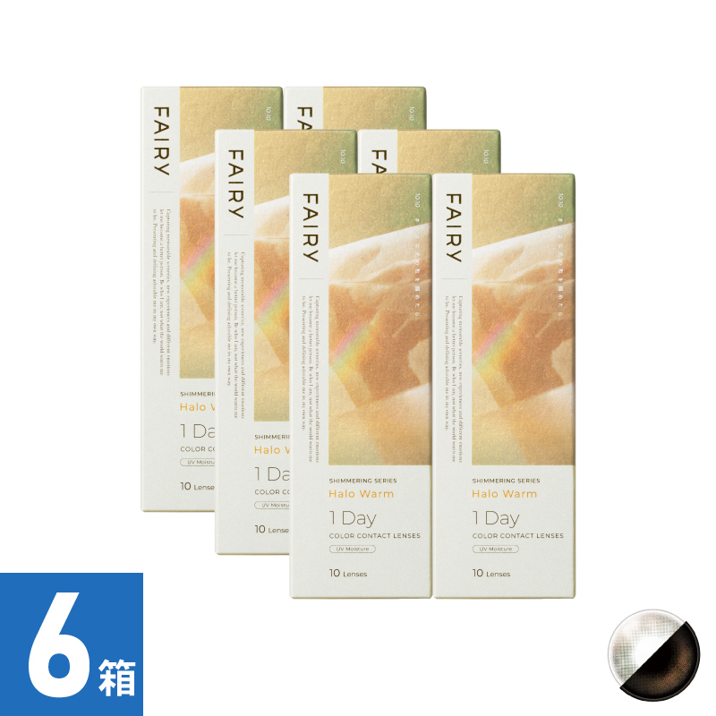 【6箱セット】フェアリーワンデーシマーリング ハロウォーム（10枚）