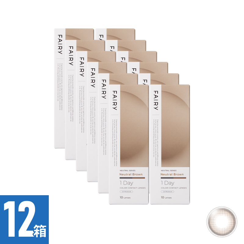 【12箱セット】フェアリーワンデーニュートラル ニュートラルブラウン（10枚）