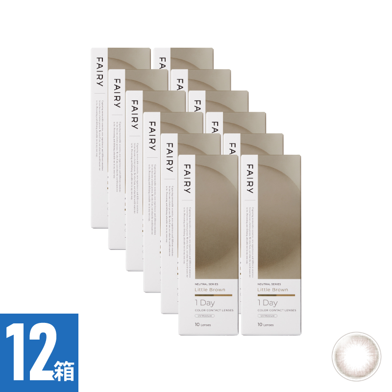 【12箱セット】フェアリーワンデーニュートラル リトルブラウン（10枚）