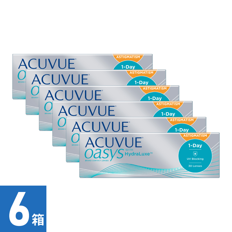 【6箱】ワンデーアキュビューオアシス 乱視用（30枚） 