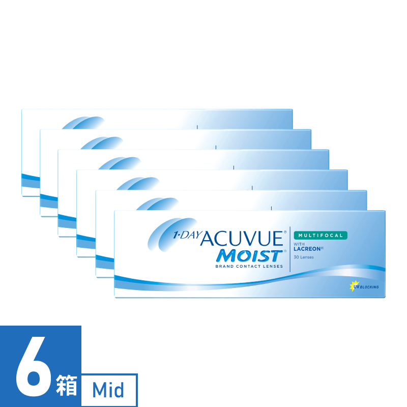 【6箱】ワンデーアキュビューモイスト マルチフォーカル Middle（30枚） 