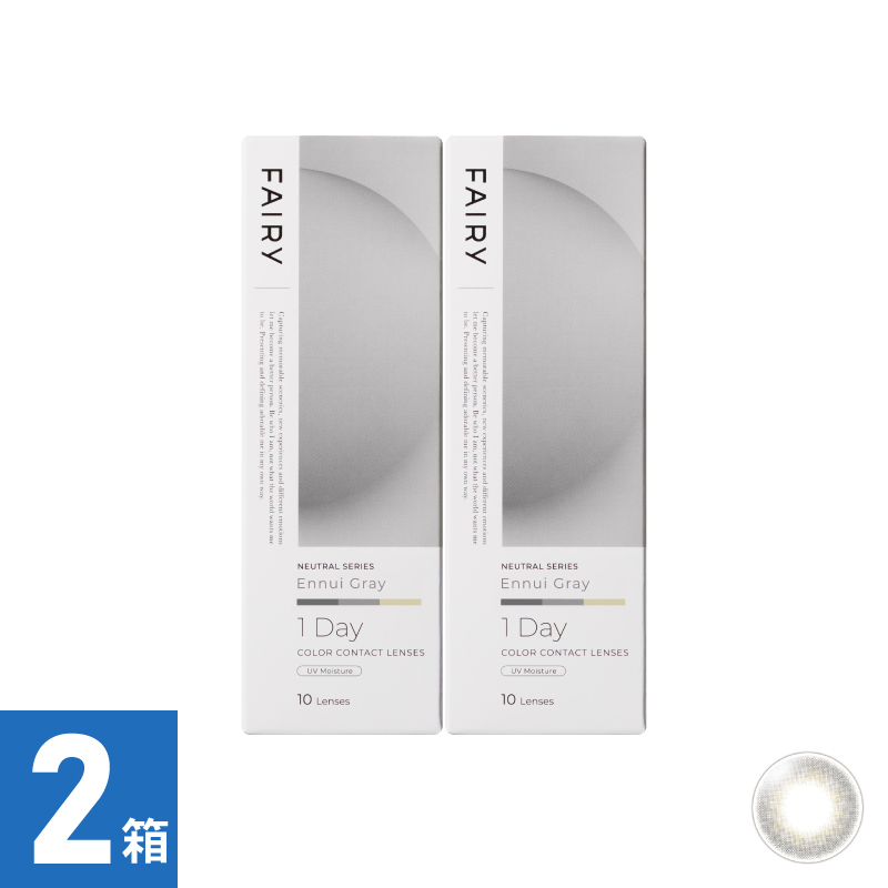 【2箱セット】フェアリーワンデーニュートラル アンニュイグレー（10枚）