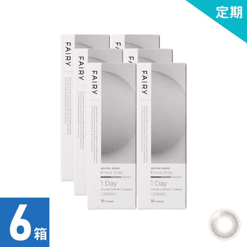 【1ヶ月定期】フェアリーワンデーニュートラル アンニュイグレー（10枚）