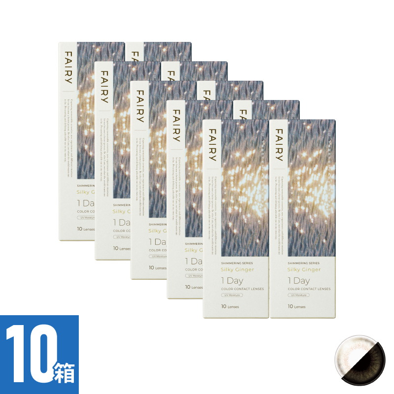 【10箱セット】フェアリーワンデーシマーリング シルキージンジャー（10枚）