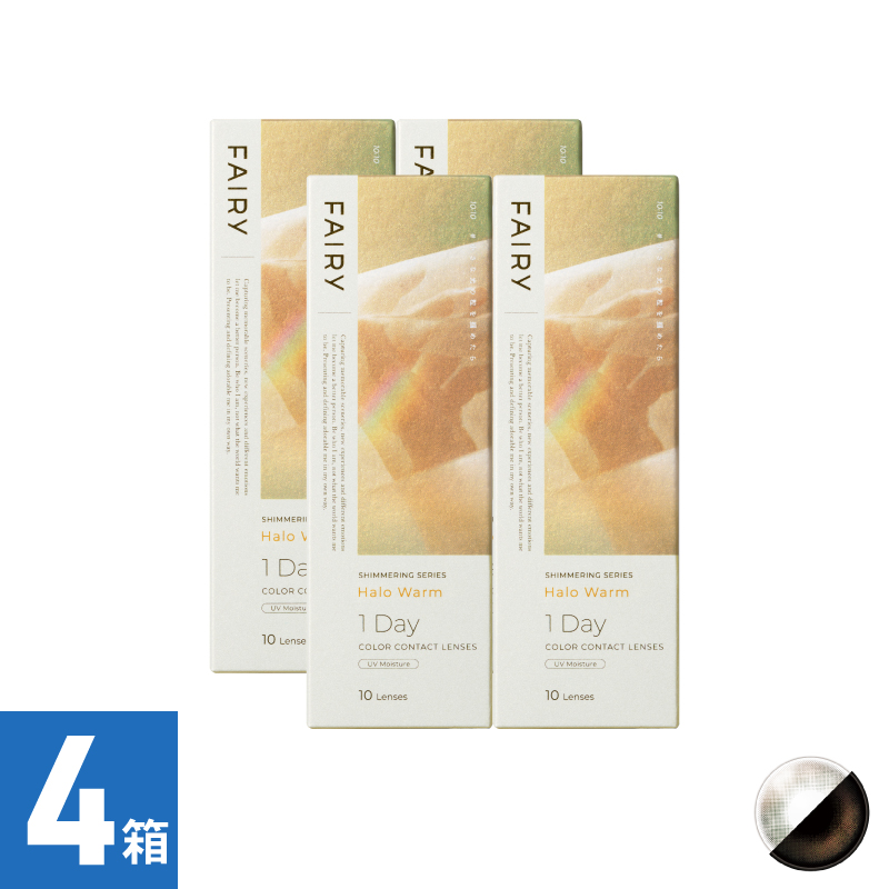 【4箱セット】フェアリーワンデーシマーリング ハロウォーム（10枚）