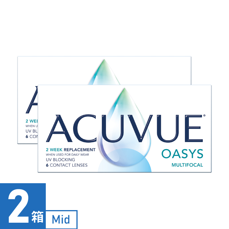 【2箱】アキュビューオアシス マルチフォーカル Middle（6枚） 