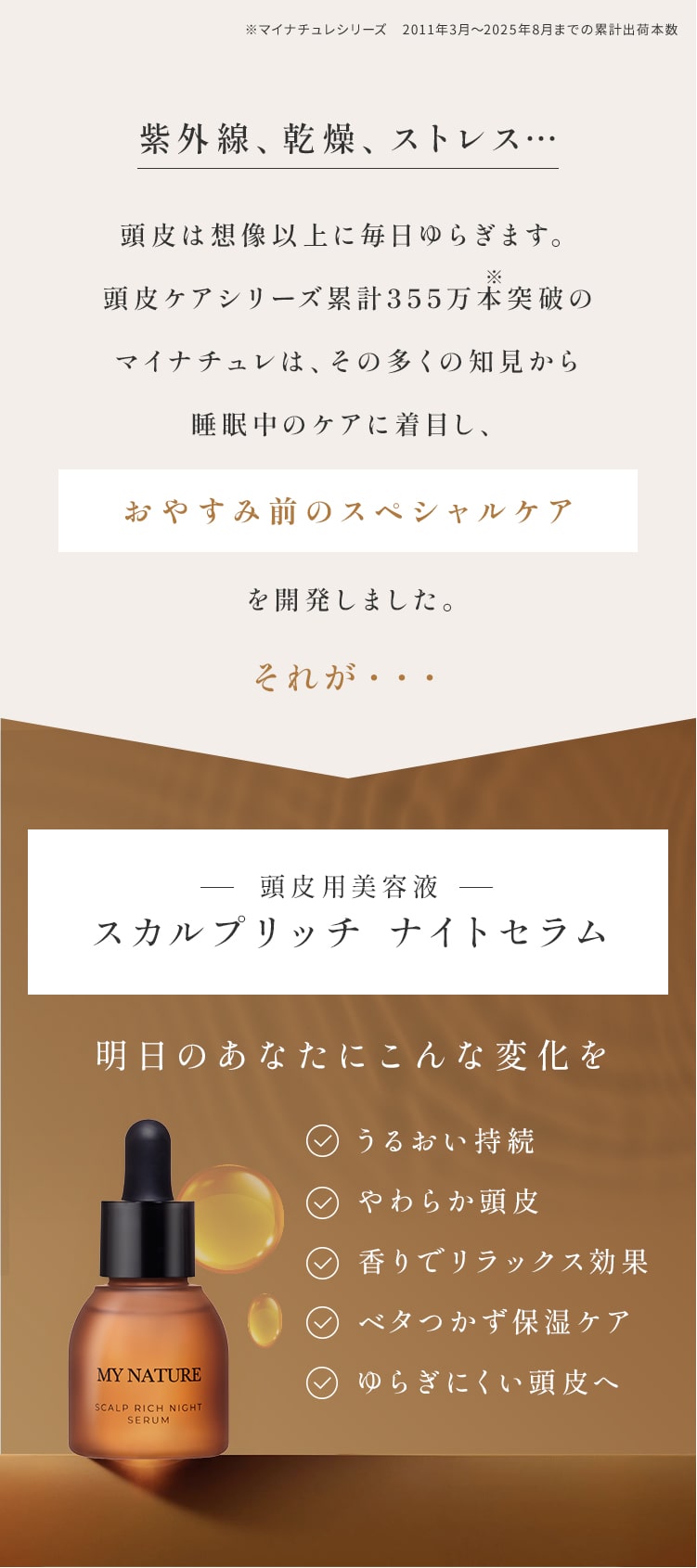 おやすみ前のスペシャルケア