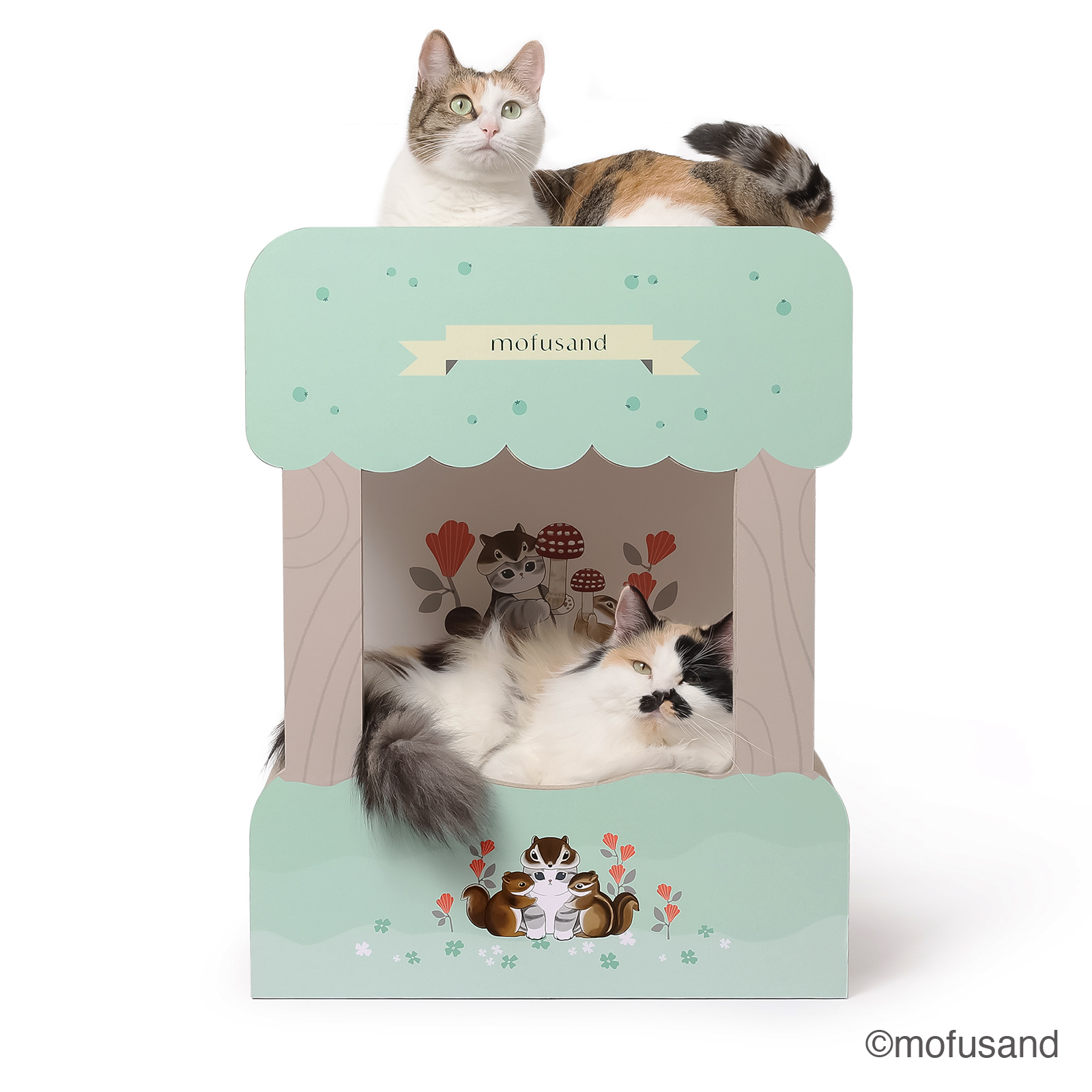 【mofusand】バリバリダイカット（猫の二段ベッド）