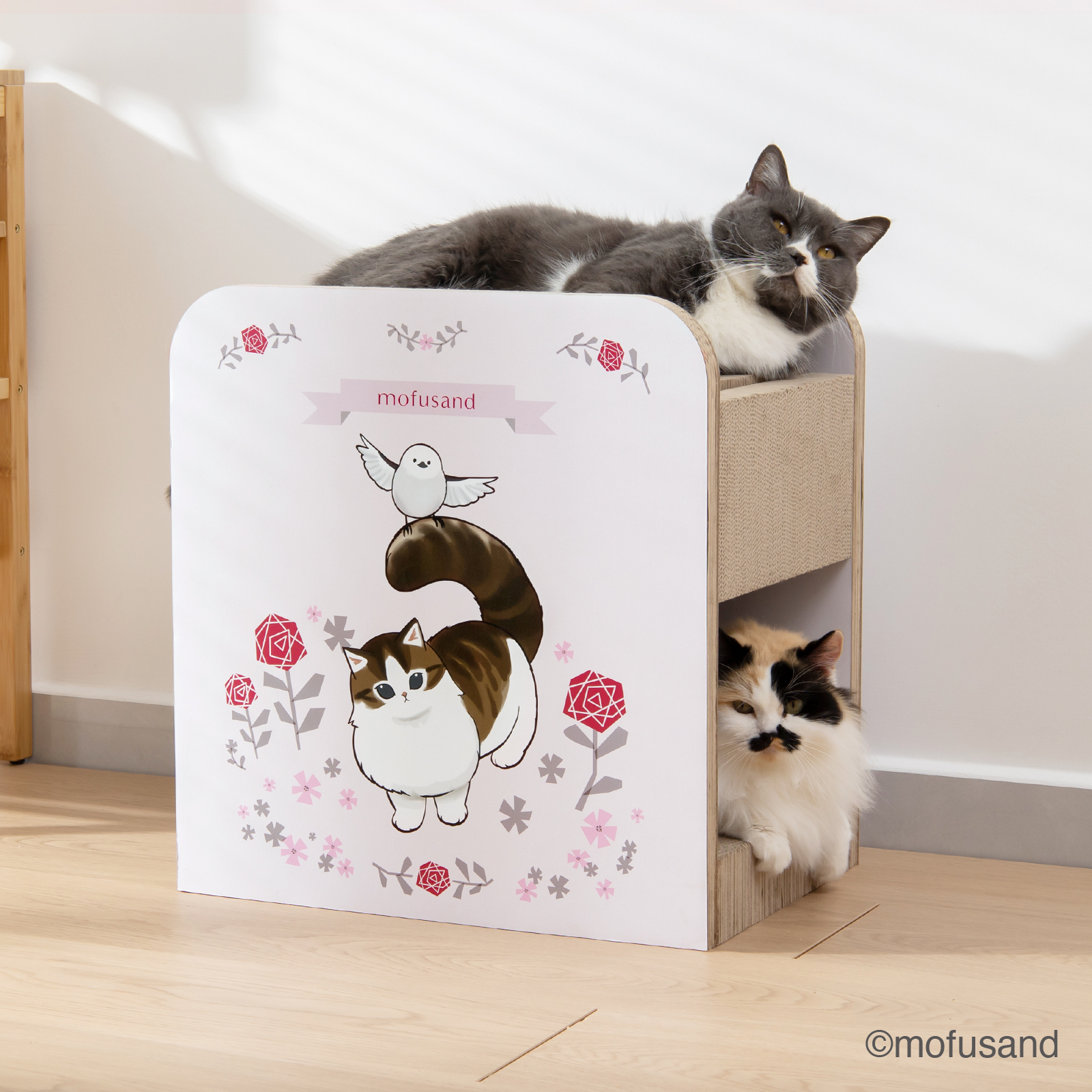 【mofusand】バリバリダイカット（猫の隠れ家）