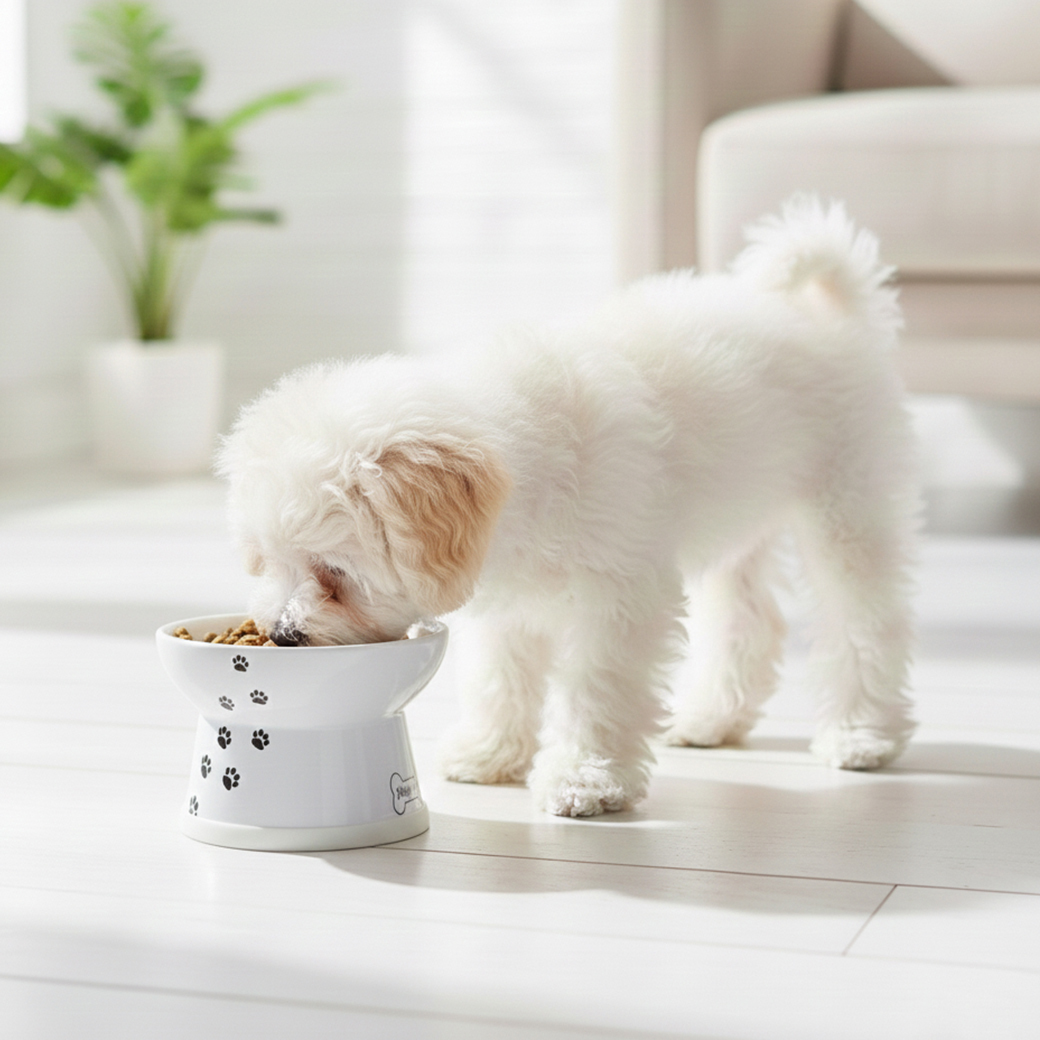 犬用 脚付フードボウル S