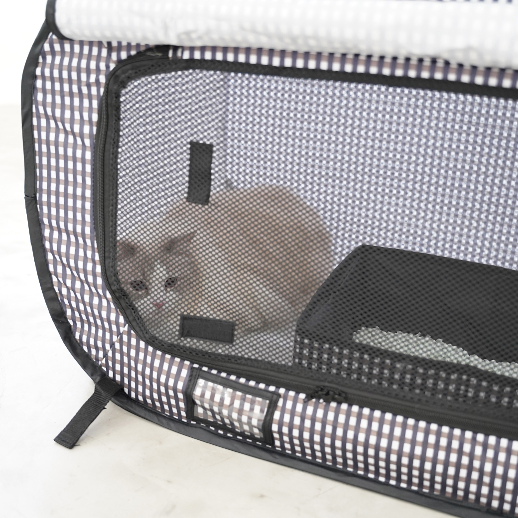 ポータブルケージとトイレのセット