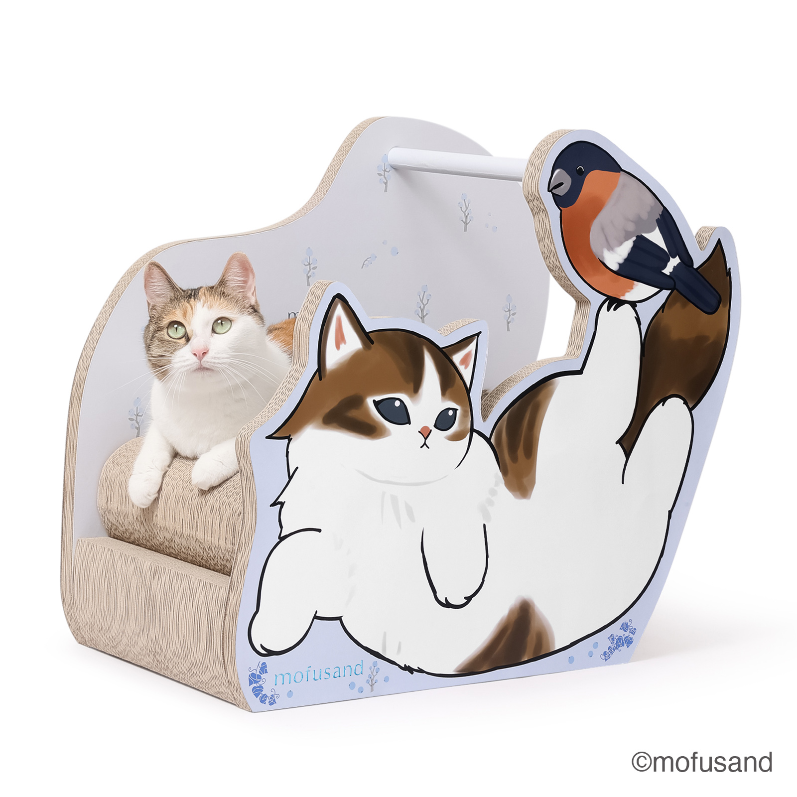 【mofusand】バリバリダイカット（猫のゆりかご）