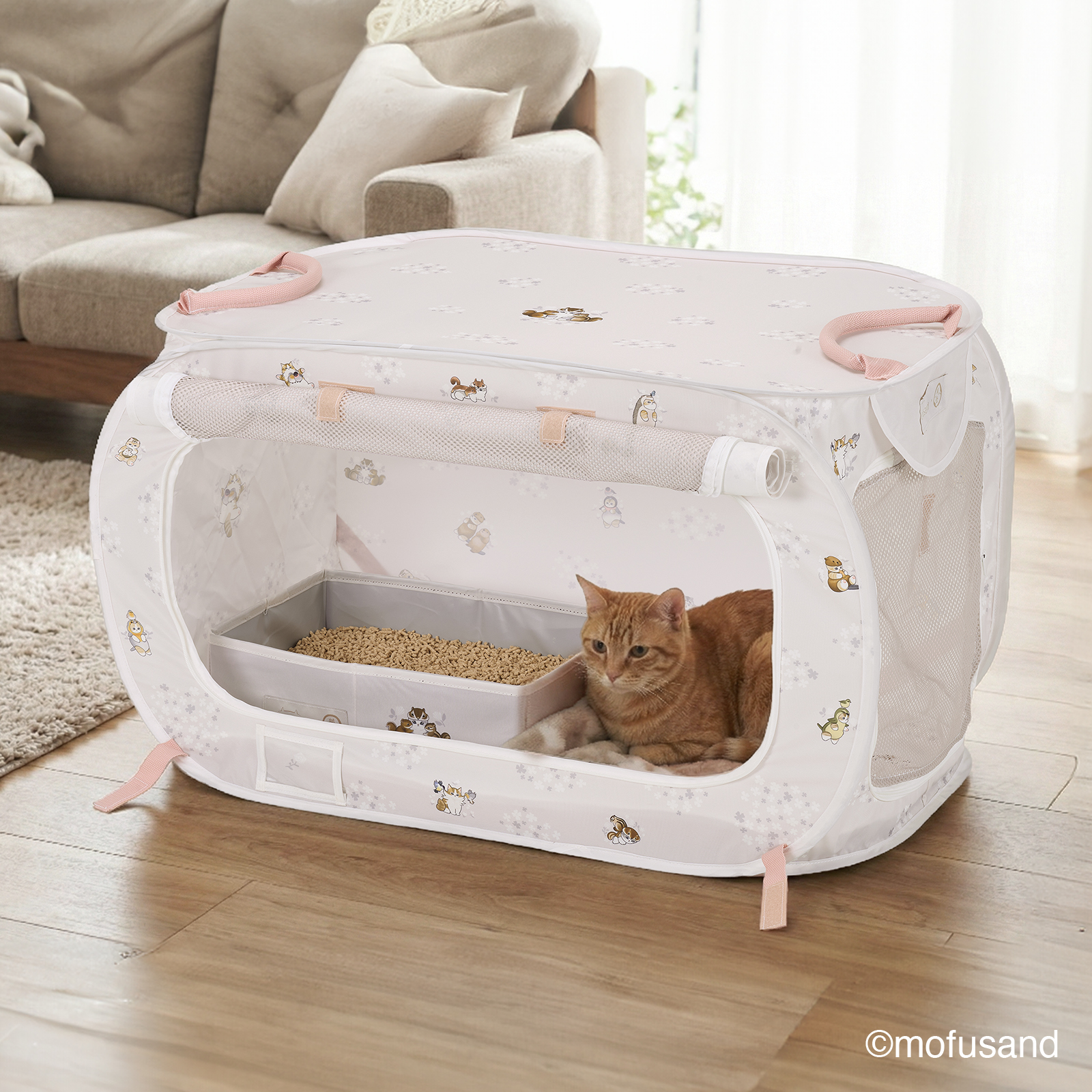 【mofusand】ポータブルケージとトイレのセット