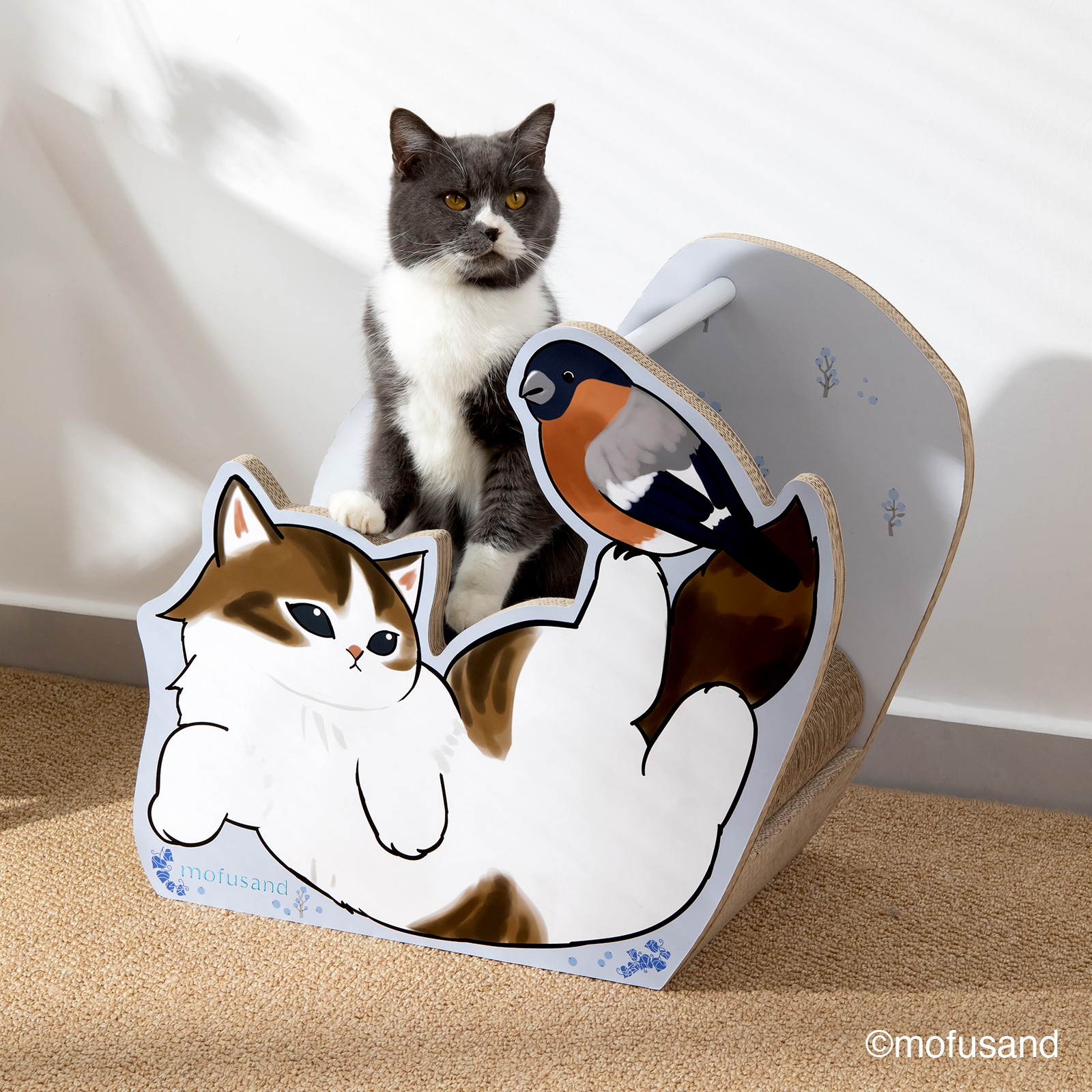 【mofusand】バリバリダイカット（猫のゆりかご）