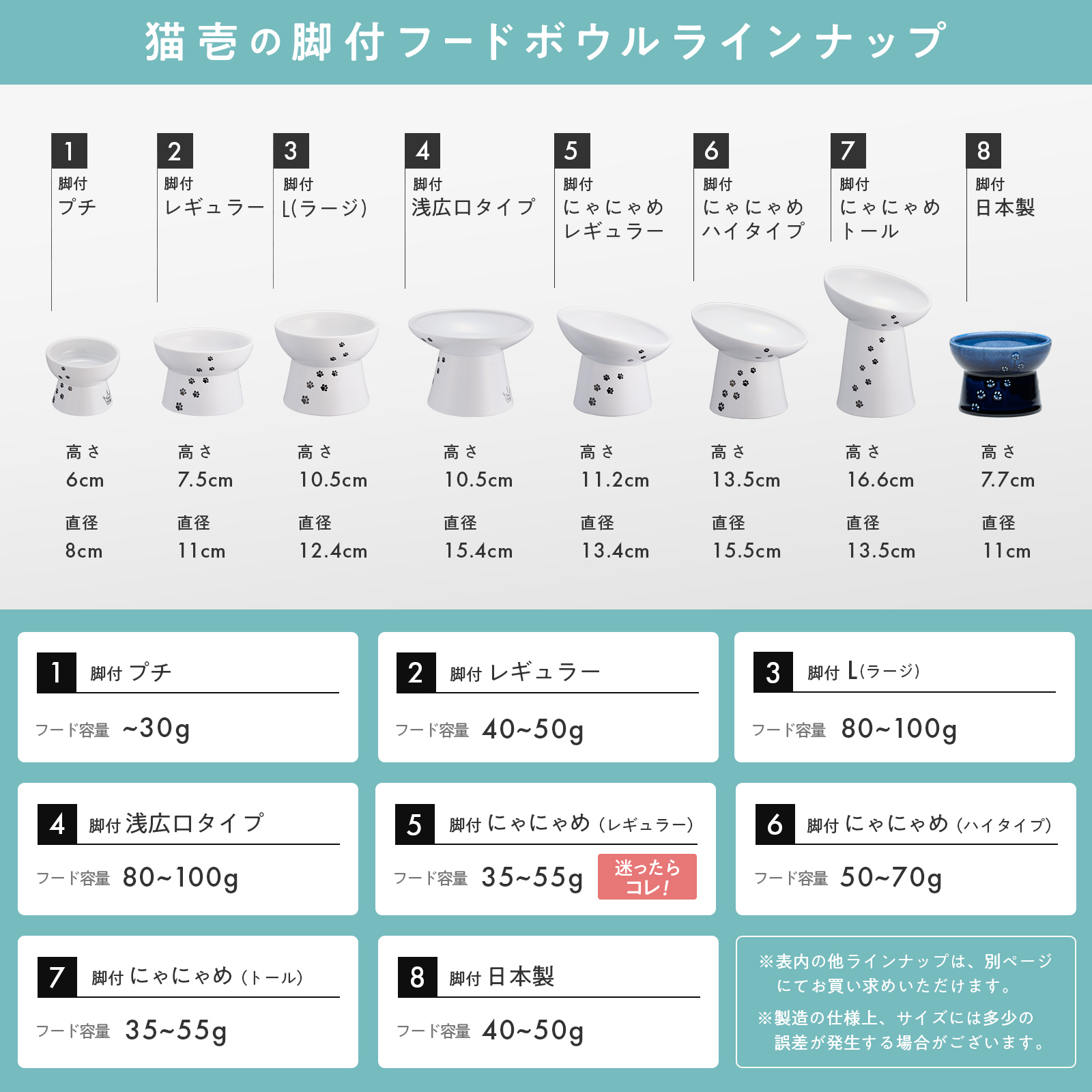 脚付フードボウルにゃにゃめ トール｜猫壱公式オンラインストア
