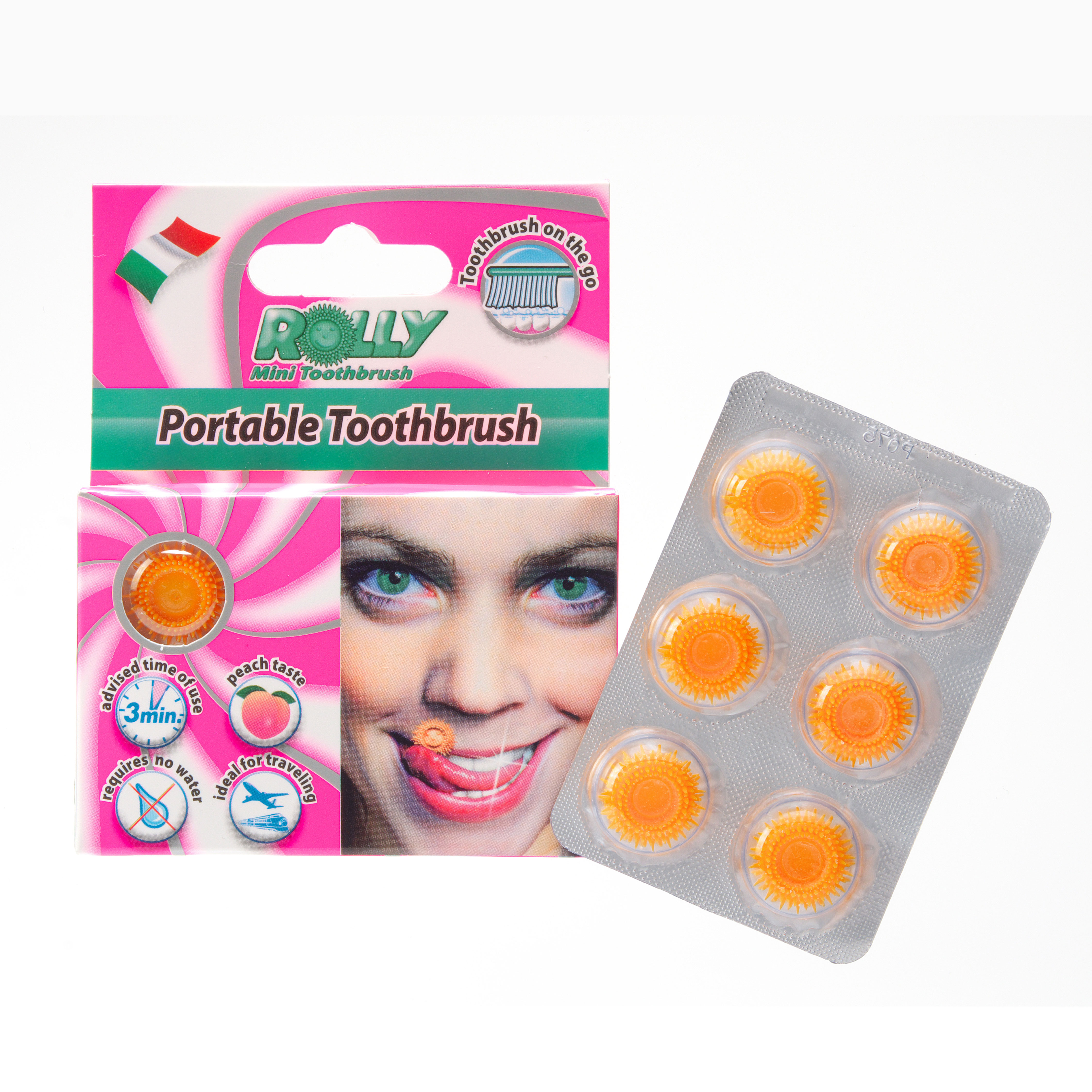 【ROLLY BRUSH/ローリーブラッシュ】ピーチ味 ※個数選択可