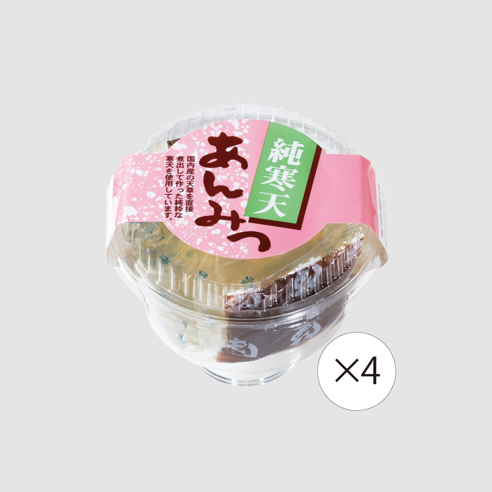 【食彩味紀行】純寒天あんみつ【4個セット】