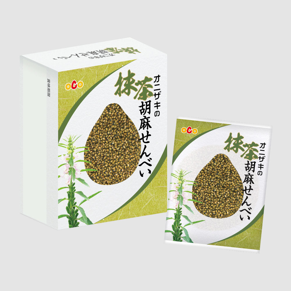 抹茶胡麻せんべい 4枚入