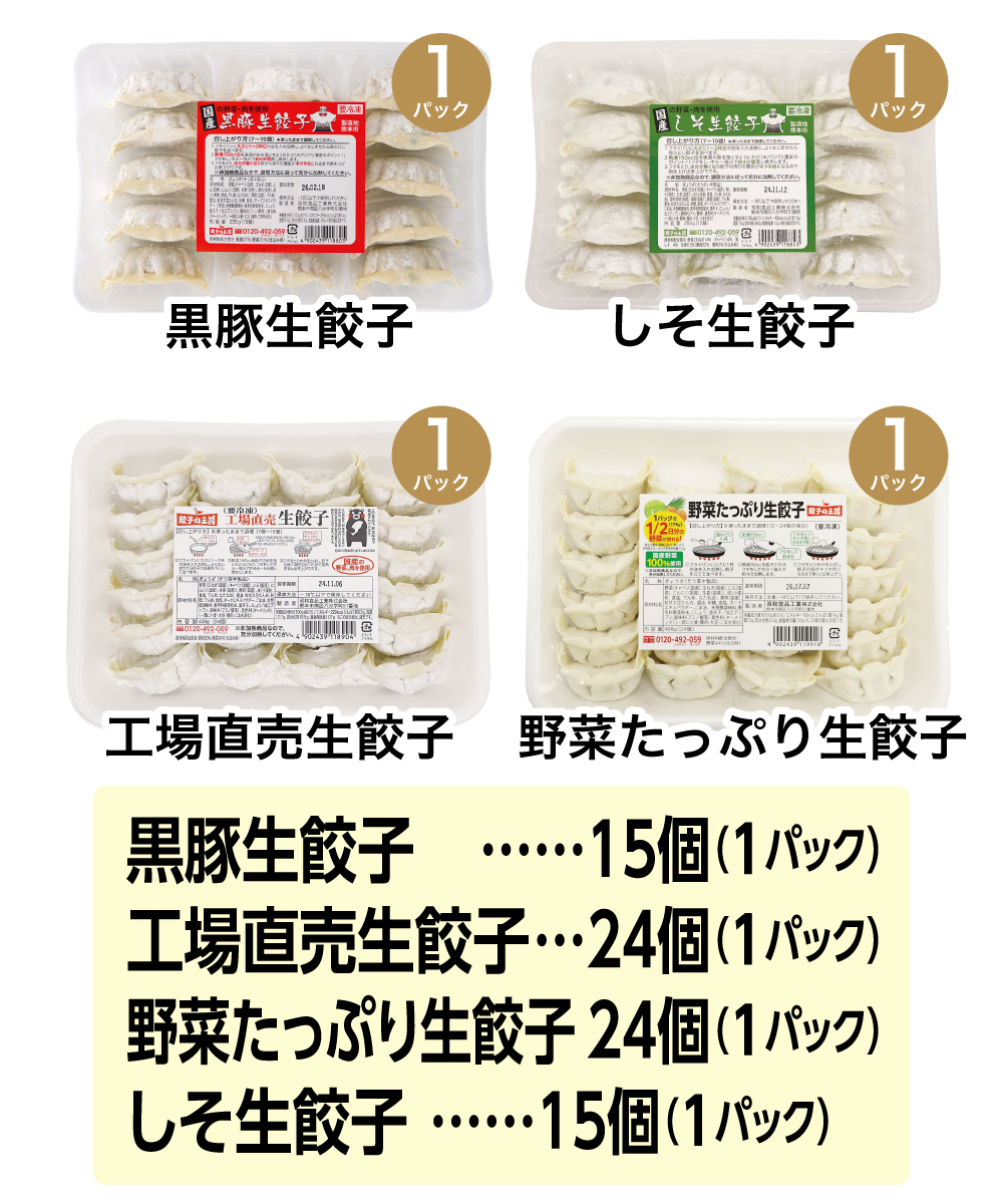 餃子づくしセット【送料込】2月限定特別セット