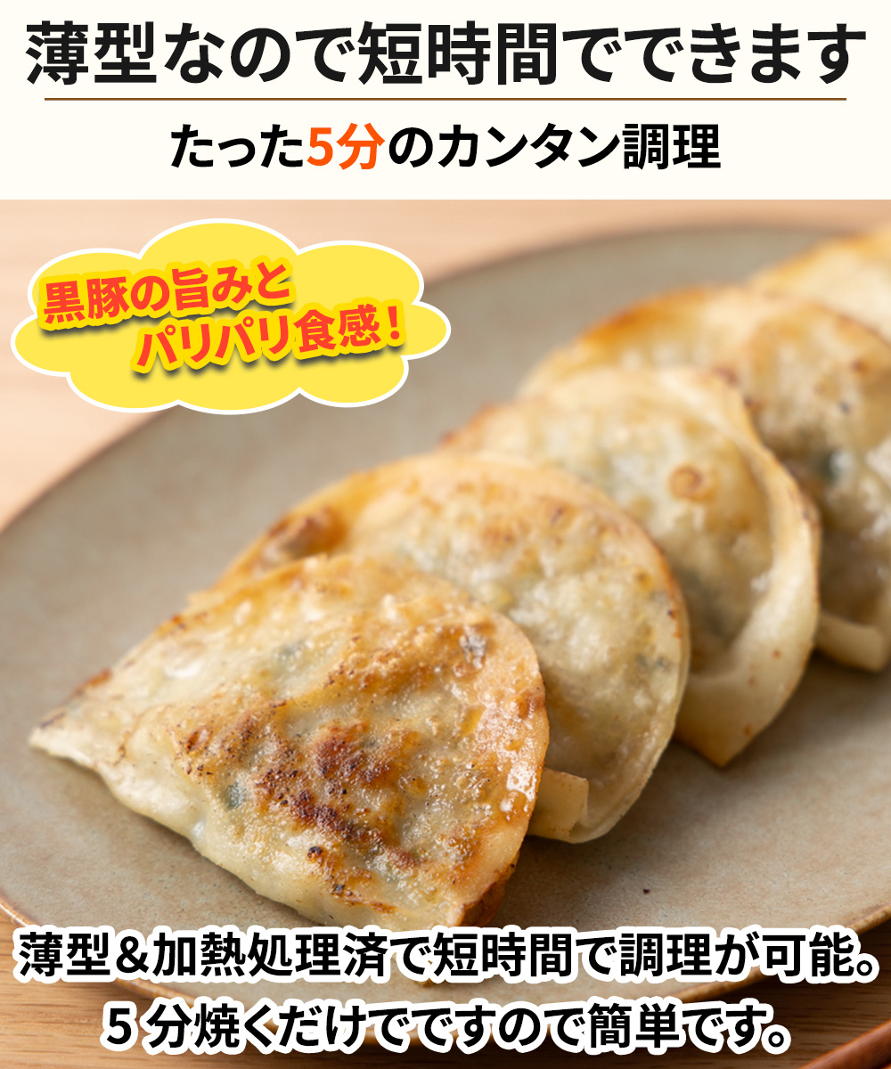 黒豚贅沢パリ餃子 12個 (1個20g)