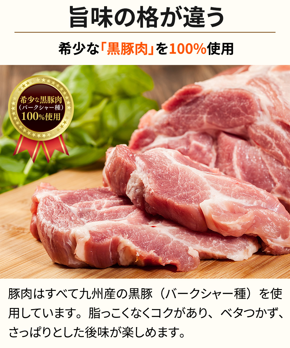 黒豚贅沢パリ餃子 12個 (1個20g)