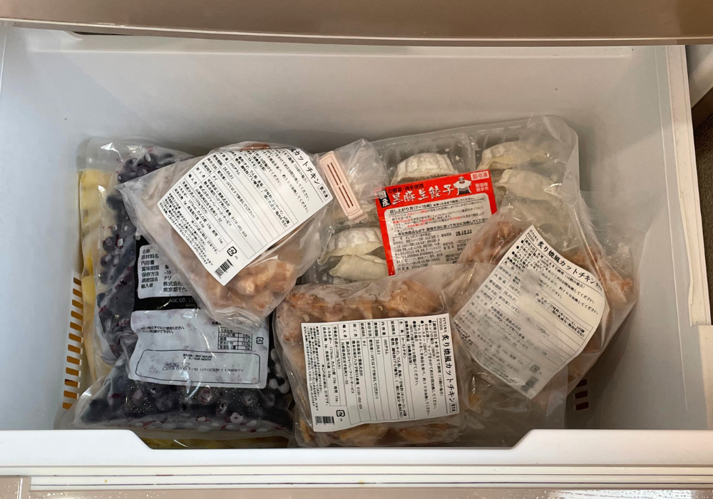 餃子の収納写真