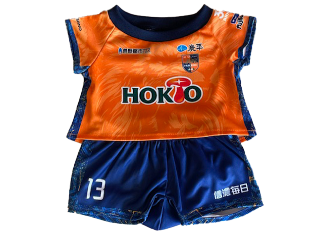 【受注販売】25TOPぬいぐるみベア用ユニフォーム ポジション: GK, 25TOP選手: 【1】田尻　健（KEN）
