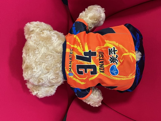 【受注販売】25/26LADユニフォーム着用ぬいぐるみベア ポジション: GK1st, 25-26LAD選手: 【１】梅村　真央（UMEMURA）