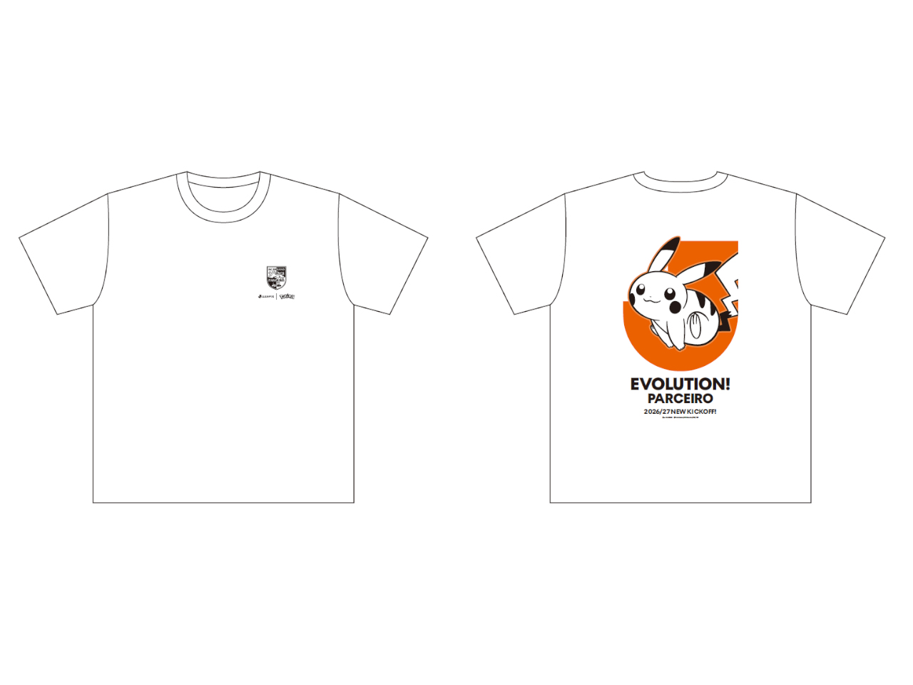 AC長野パルセイロピカチュウTシャツWHITE サイズ: M