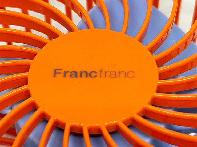 Francfrancコラボハンディファン カラー: オレンジ