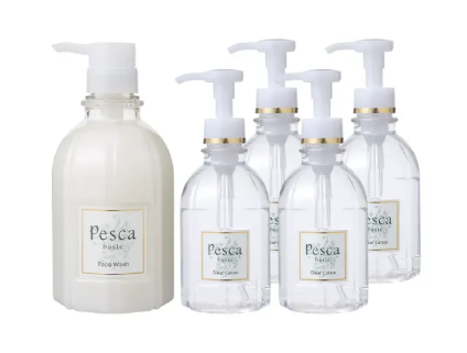 〈ビッグボトル〉フェイスウォッシュ500ml＆クリアローション200ml4本 セット
