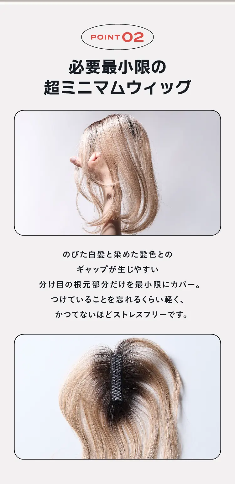point02 必要最小限の超ミニマムウィッグ