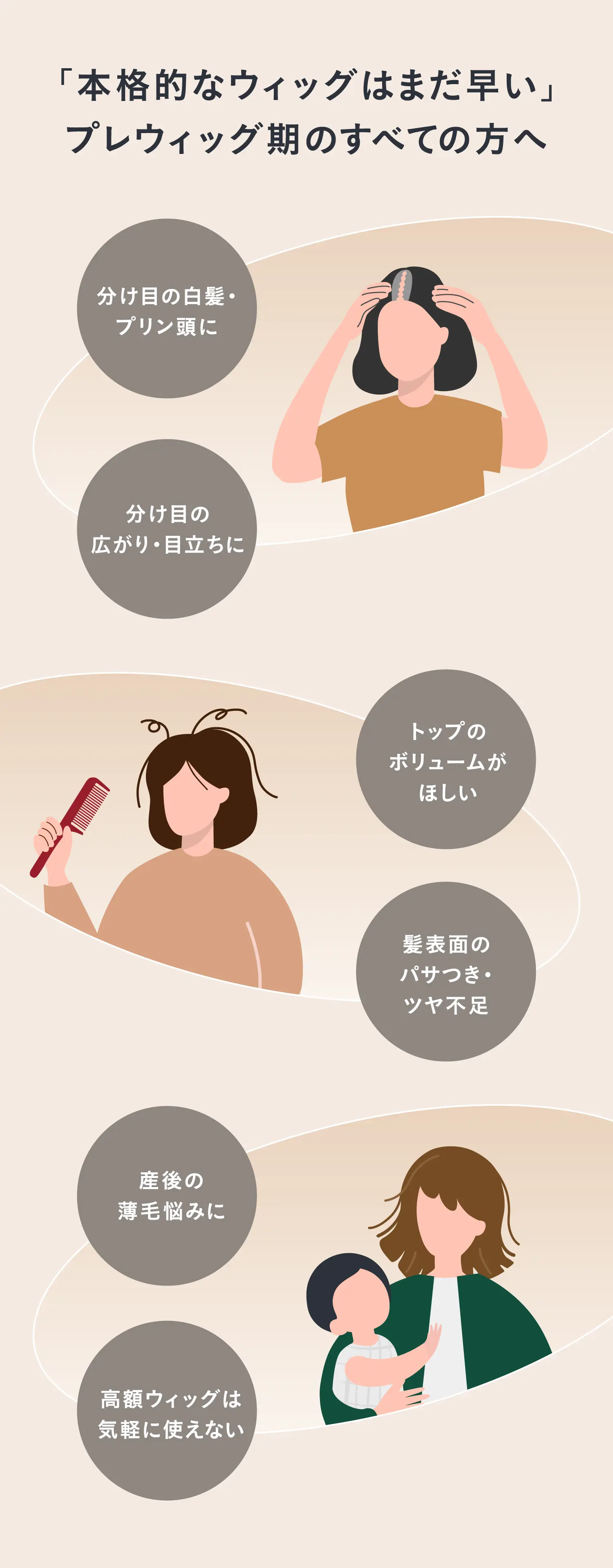 「本格的なウィッグはまだ早い」プレウィッグ期のすべての方へ