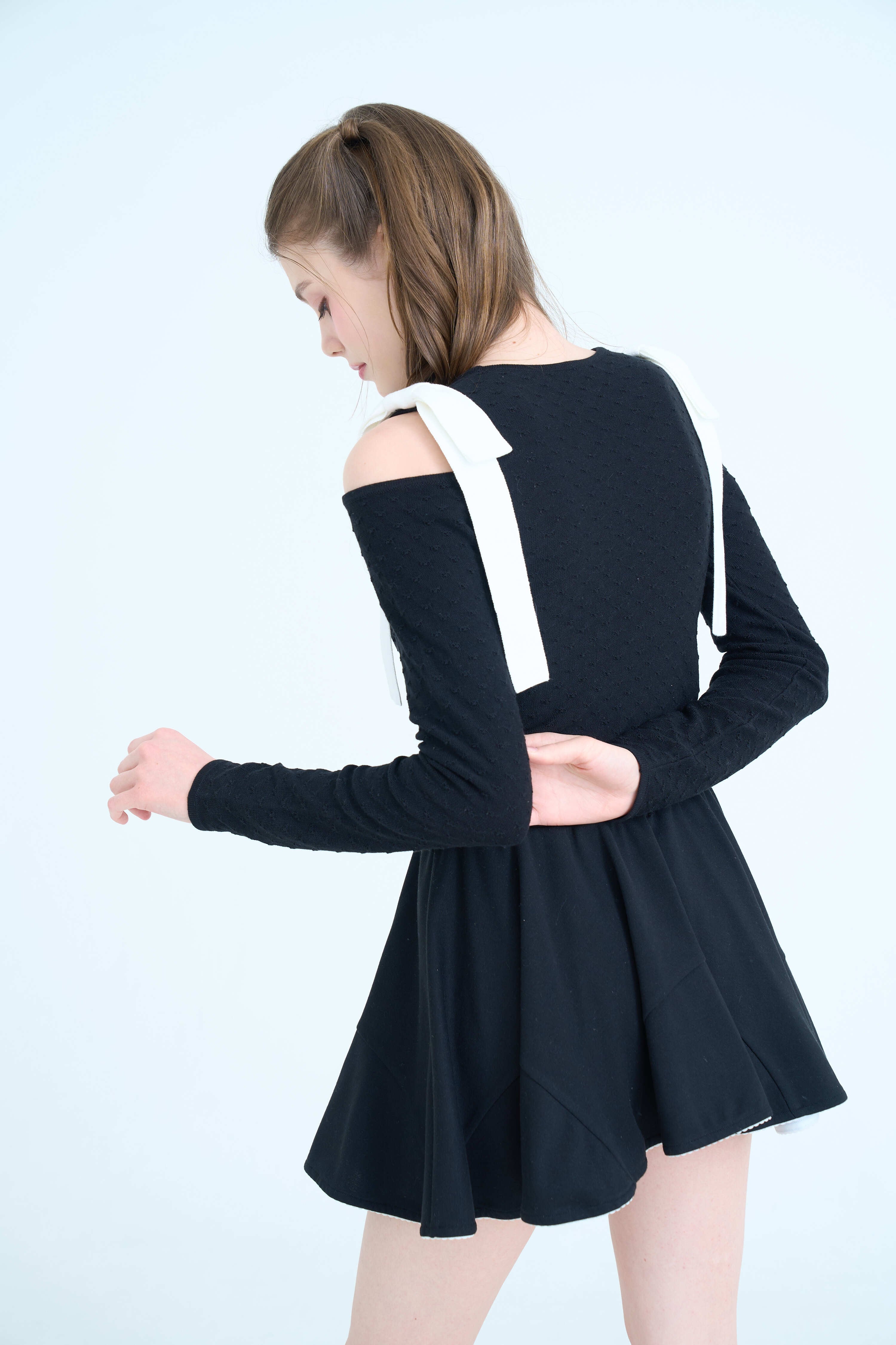 SHOULDER RIBBON KNIT