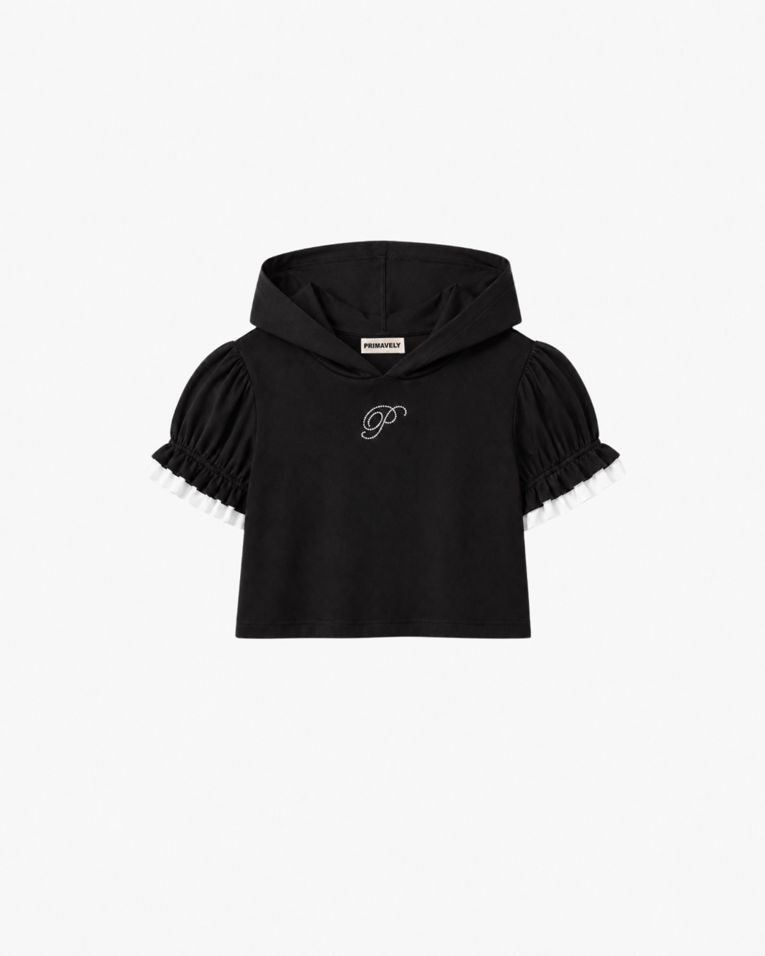 TWINKLE FRILL HOODIE TOPS