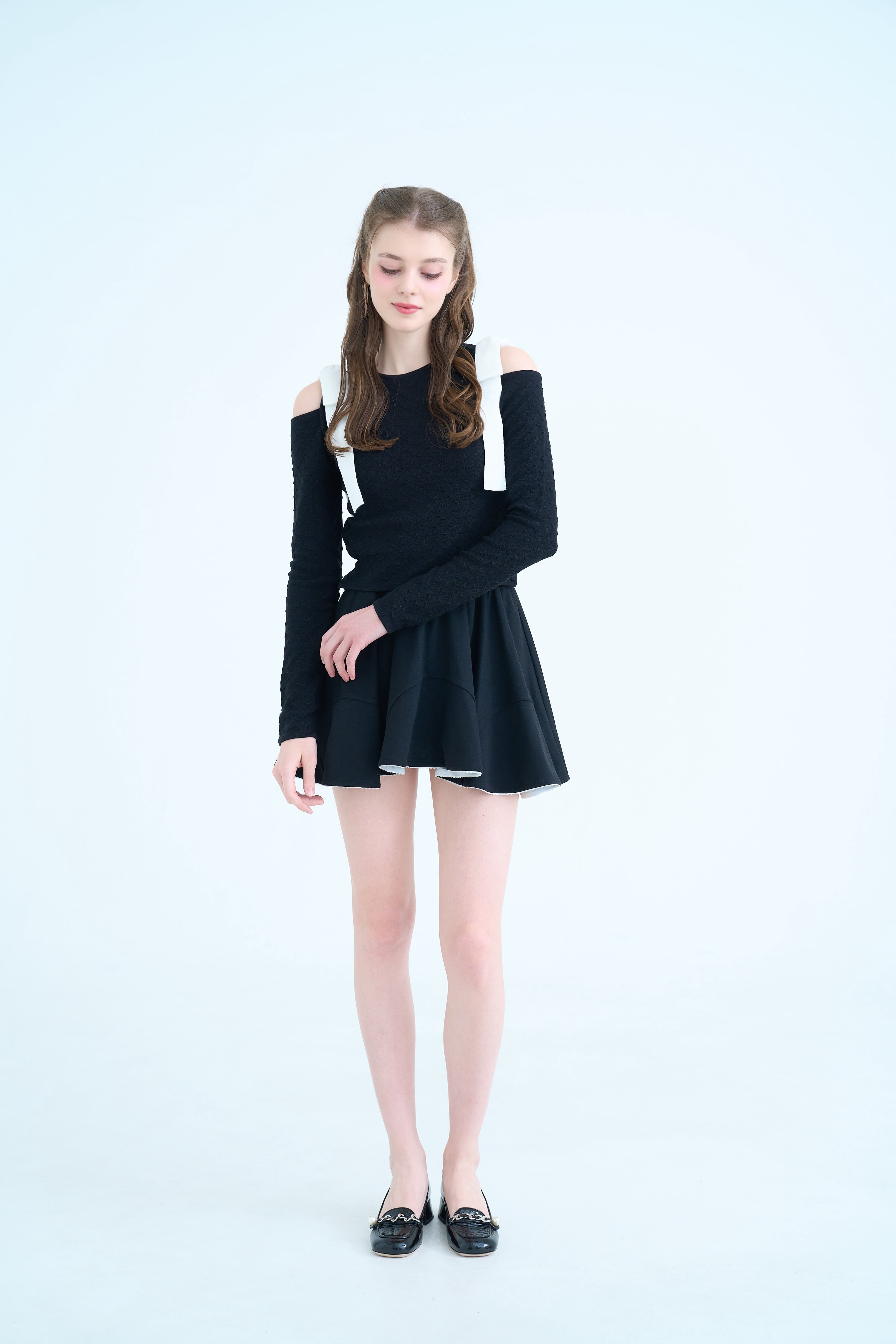 SHOULDER RIBBON KNIT