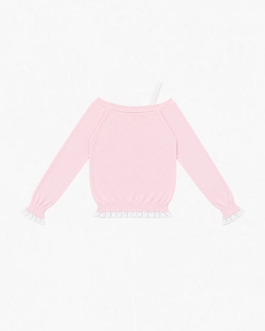 OFF SHOULDER FRILL KNIT