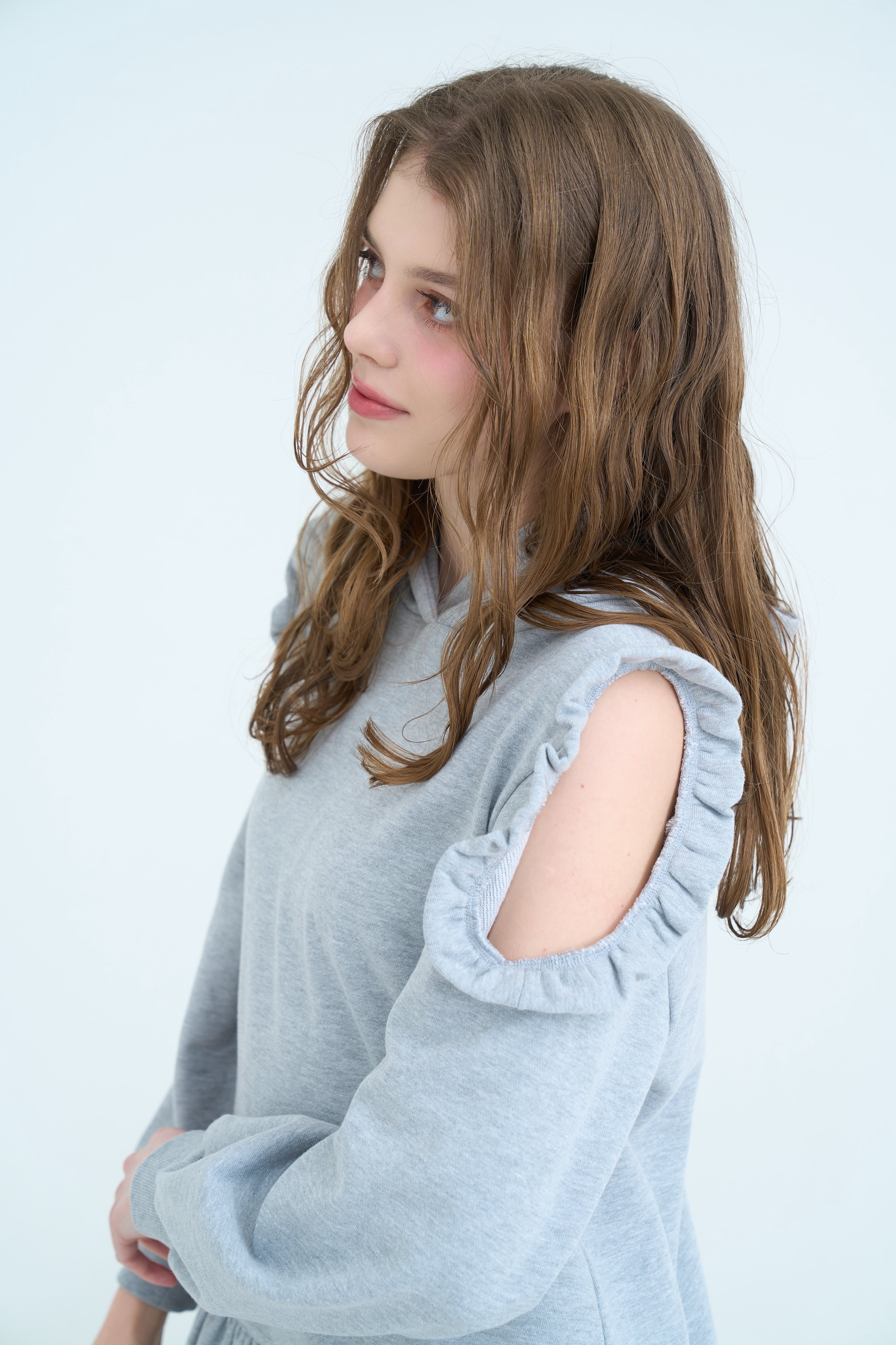 FRILL SHOULDER SWEAT ONE PIECE