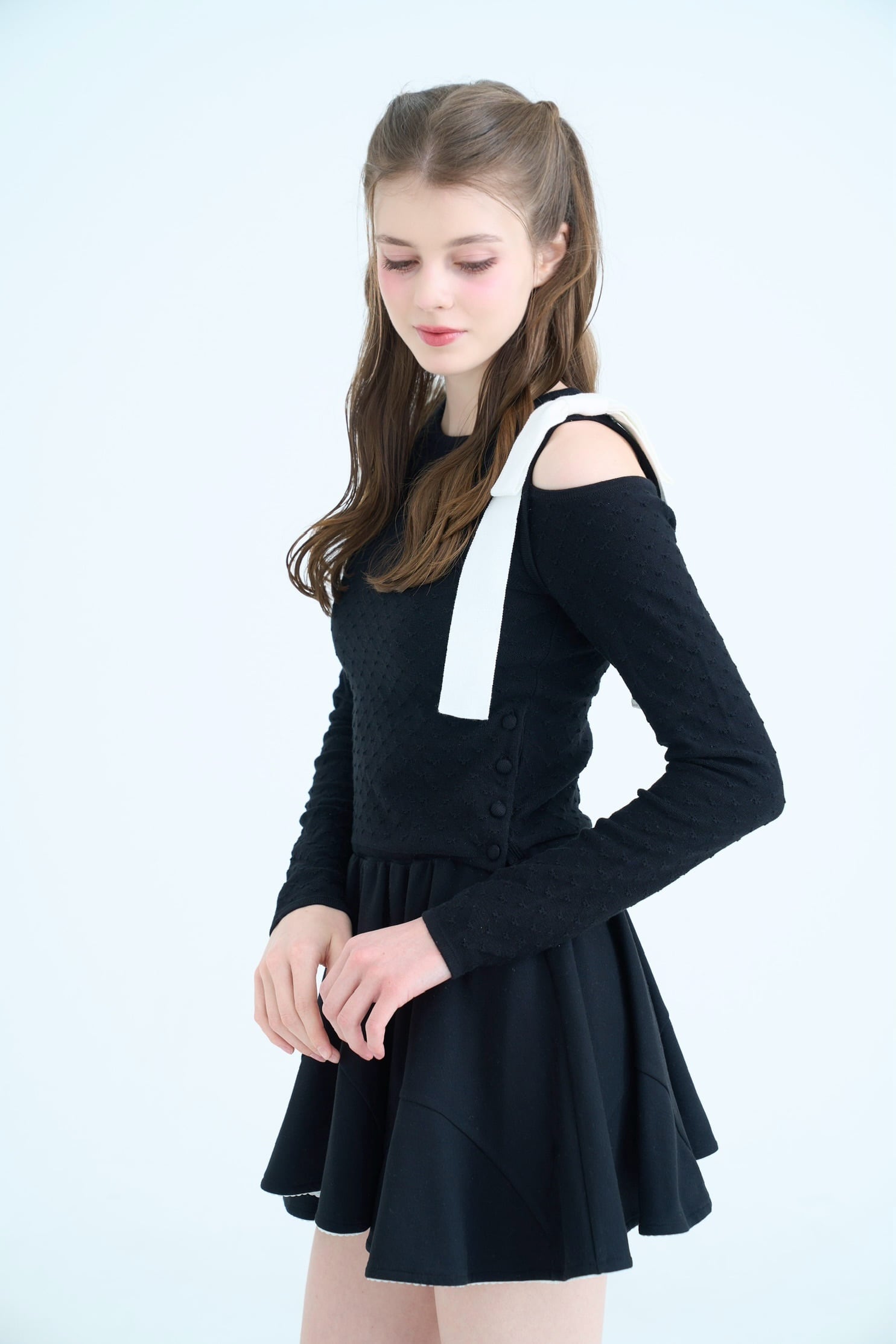 SHOULDER RIBBON KNIT