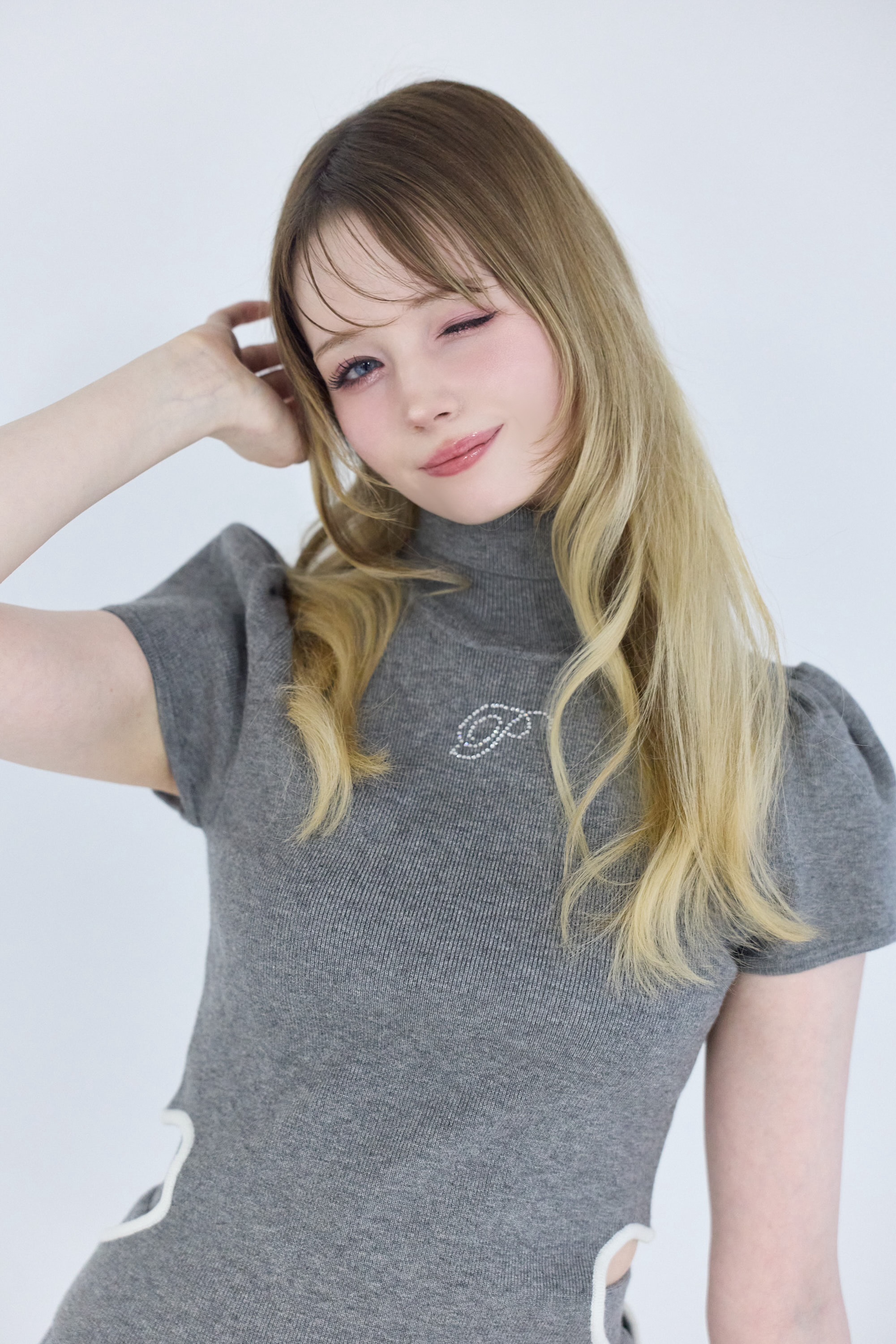OPEN HEART TWINKLE KNIT