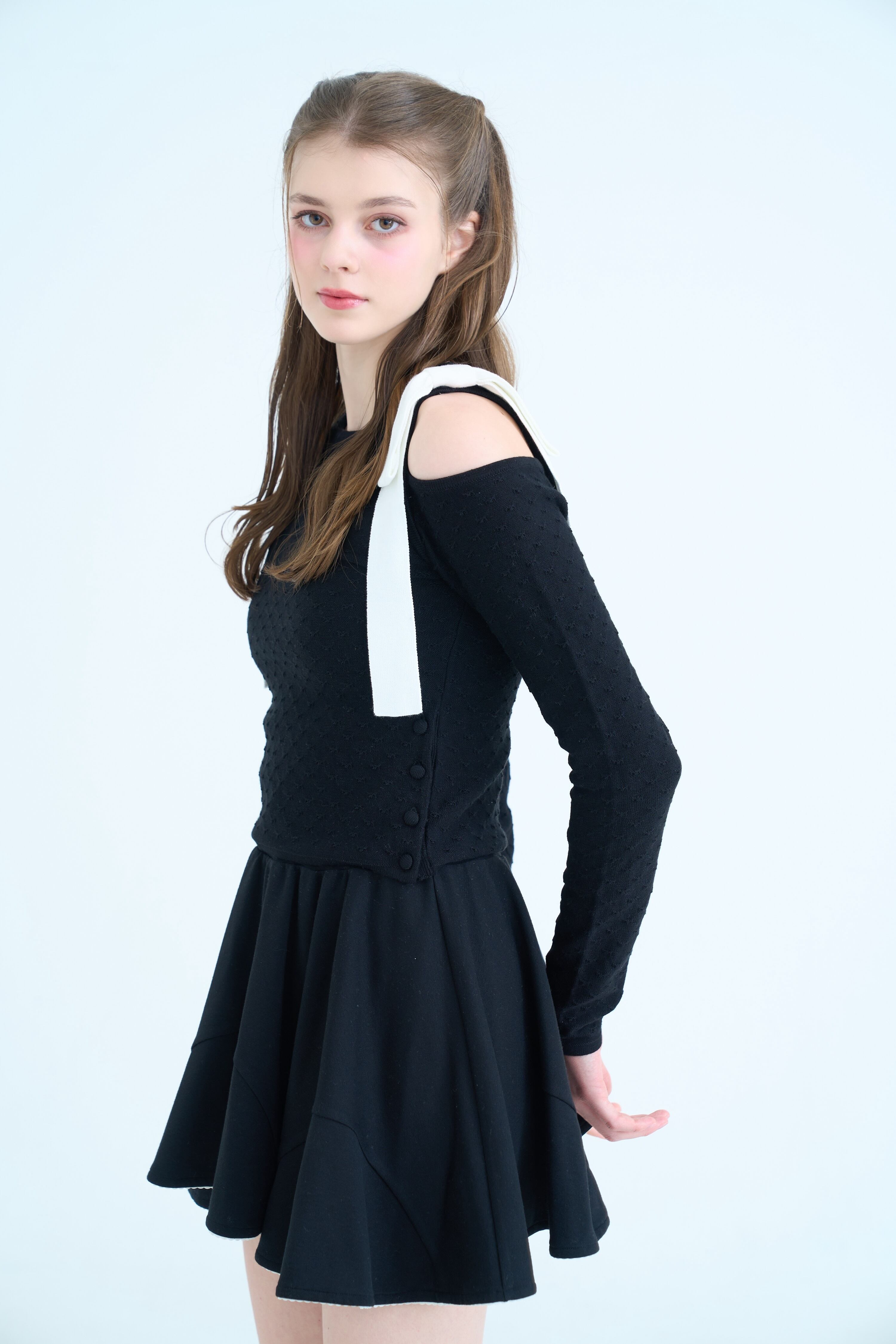 SHOULDER RIBBON KNIT
