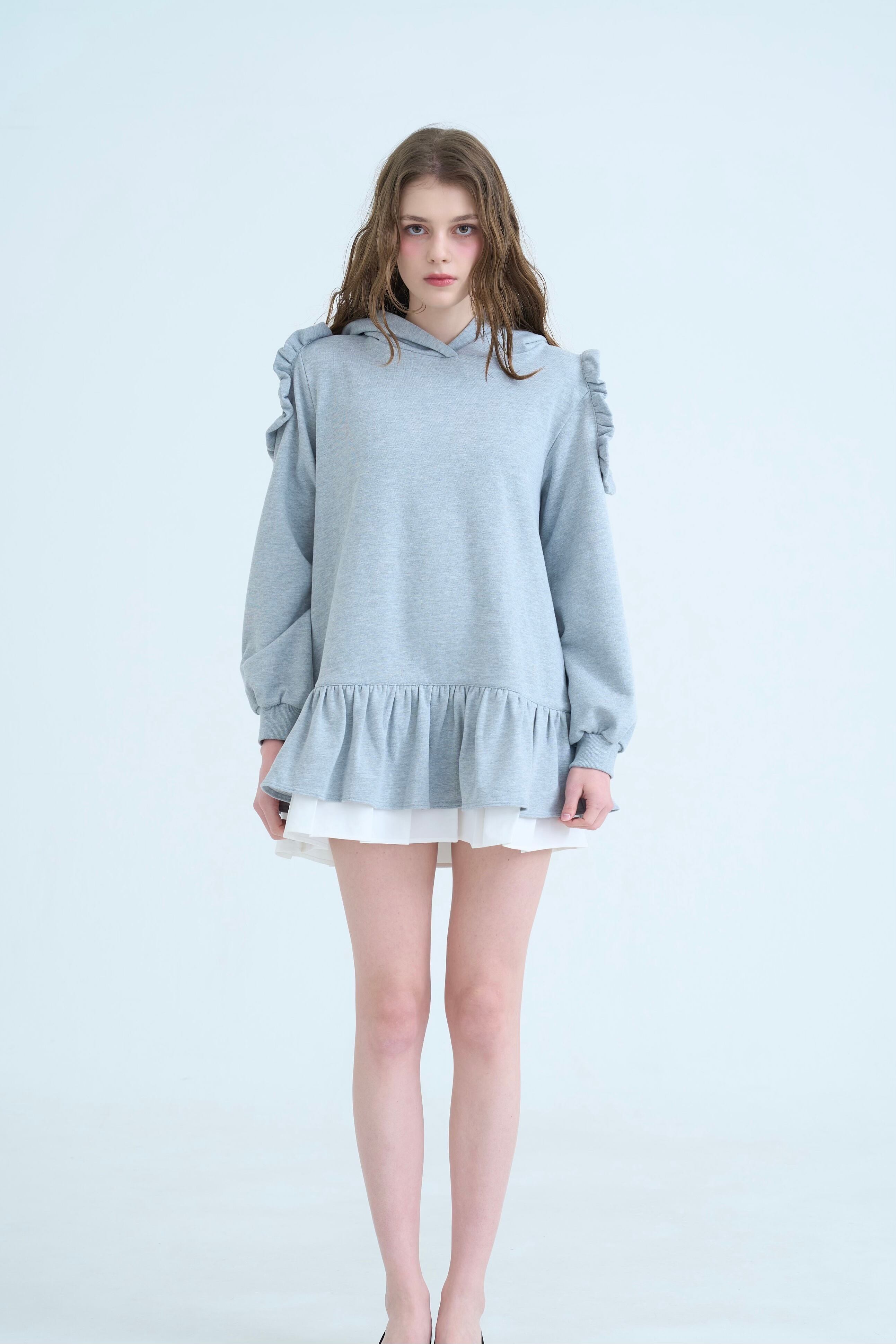 FRILL SHOULDER SWEAT ONE PIECE