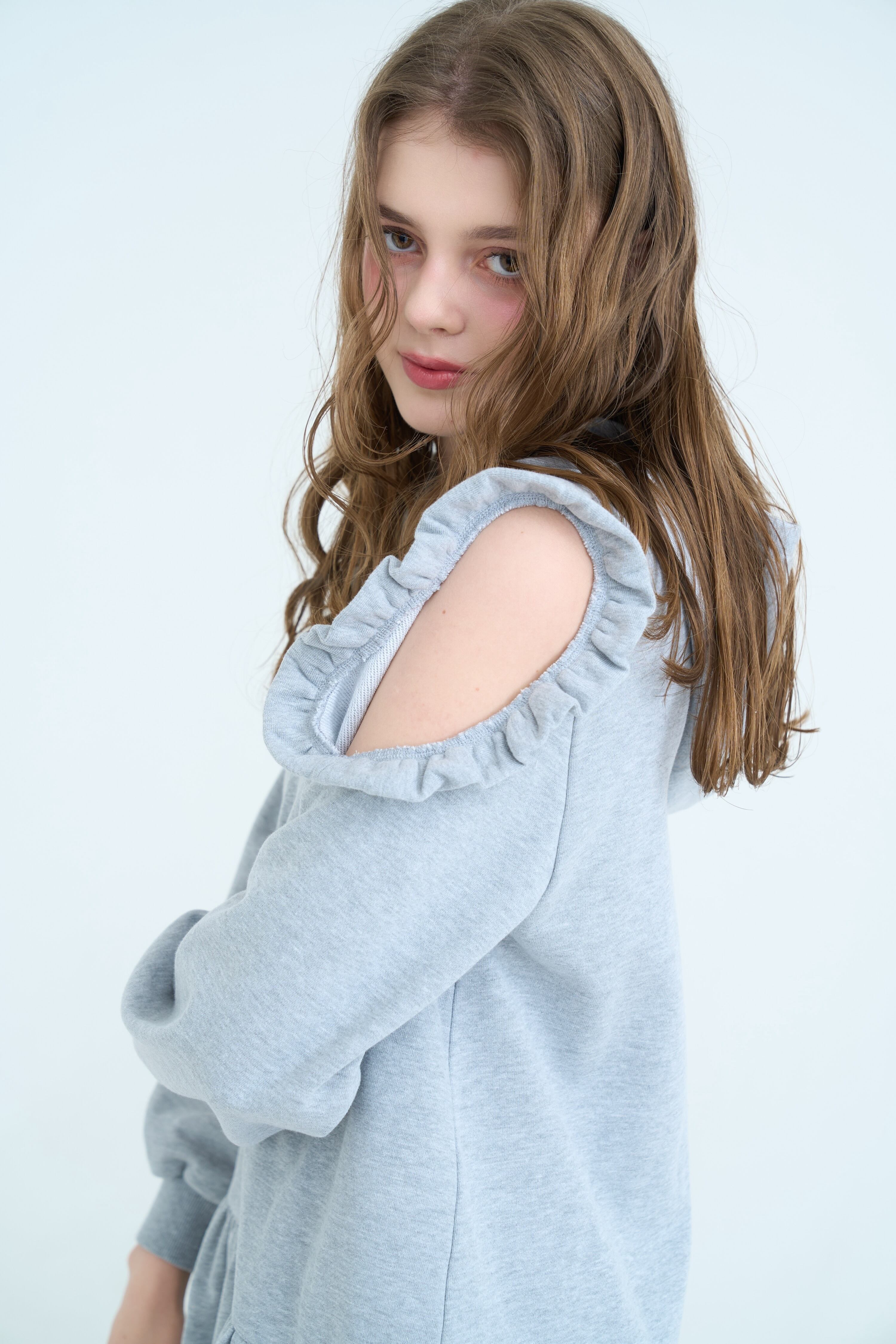 FRILL SHOULDER SWEAT ONE PIECE