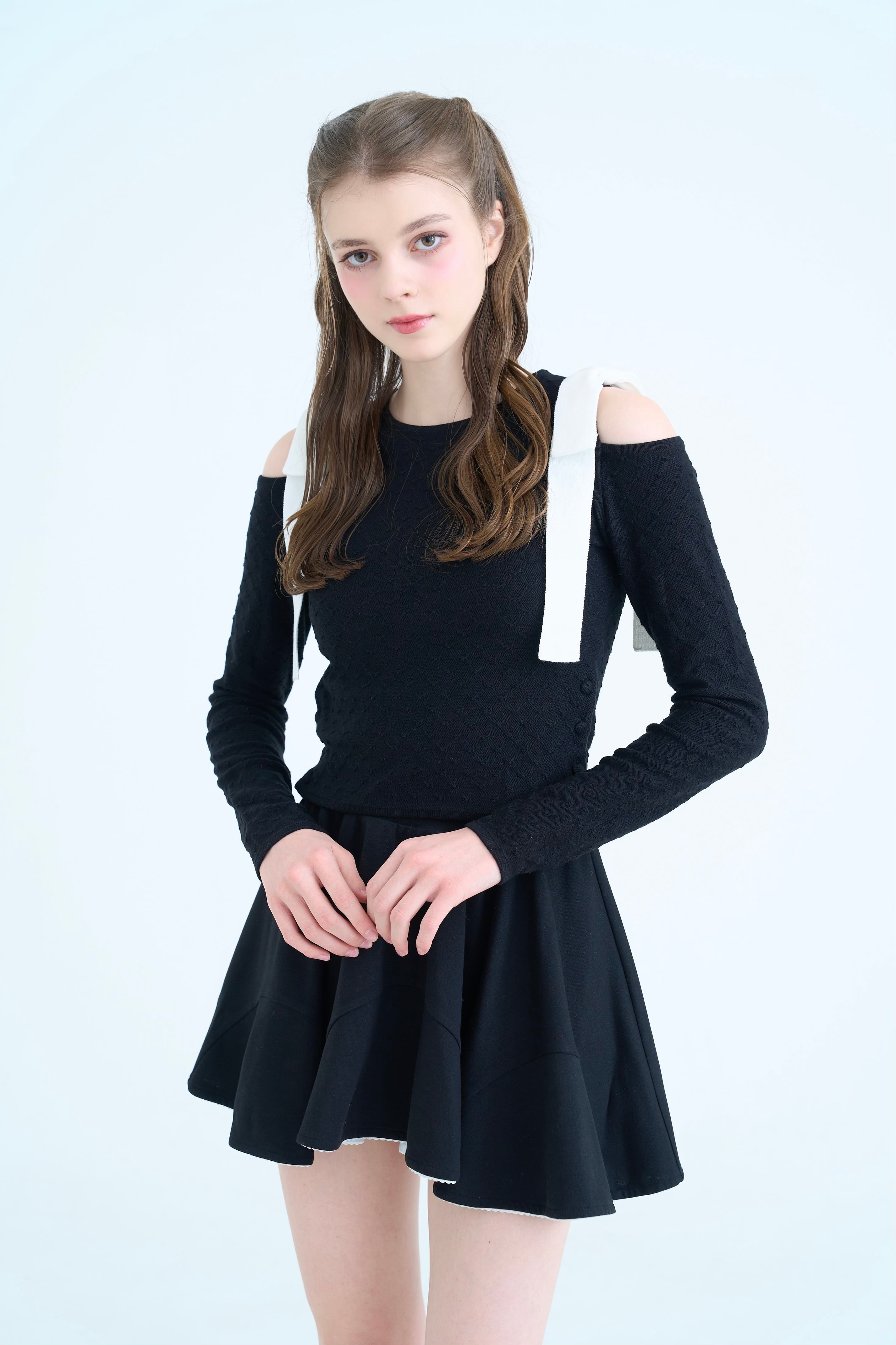 SHOULDER RIBBON KNIT